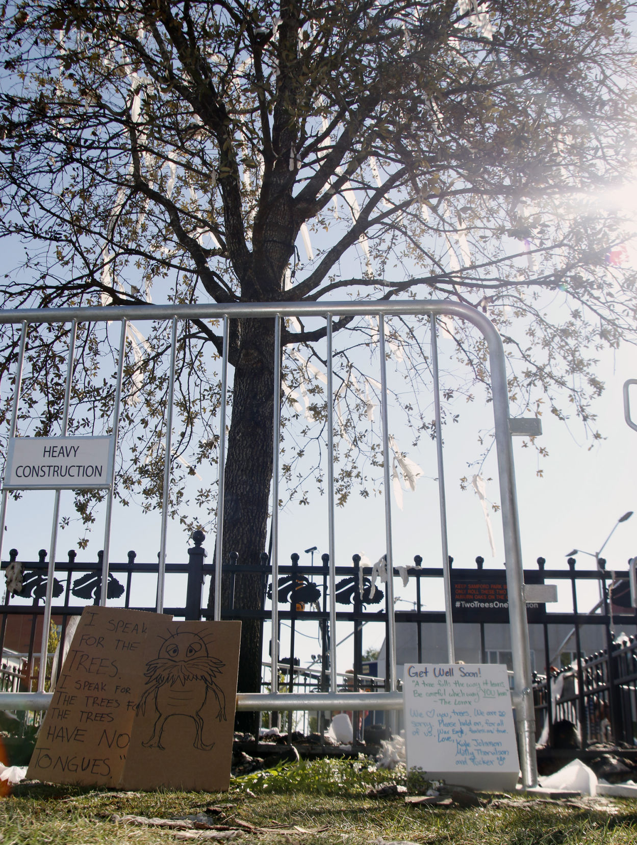 Burned Toomers Corner Tree